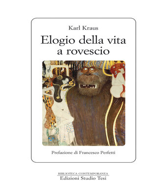 cover image of Elogio della vita a rovescio